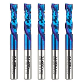 Conjunto de 5 unidades Router Bit Zahyox Up Down Compression Spiral