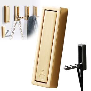 Ganchos dobráveis para montagem na parede Devenirriche Brushed Gold Zinc All