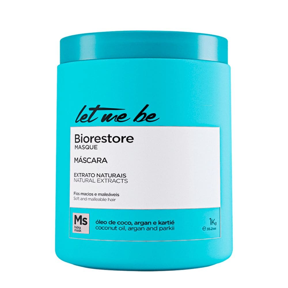 Mascara Hidratante com Extratos Naturais Let Me Be 1kg