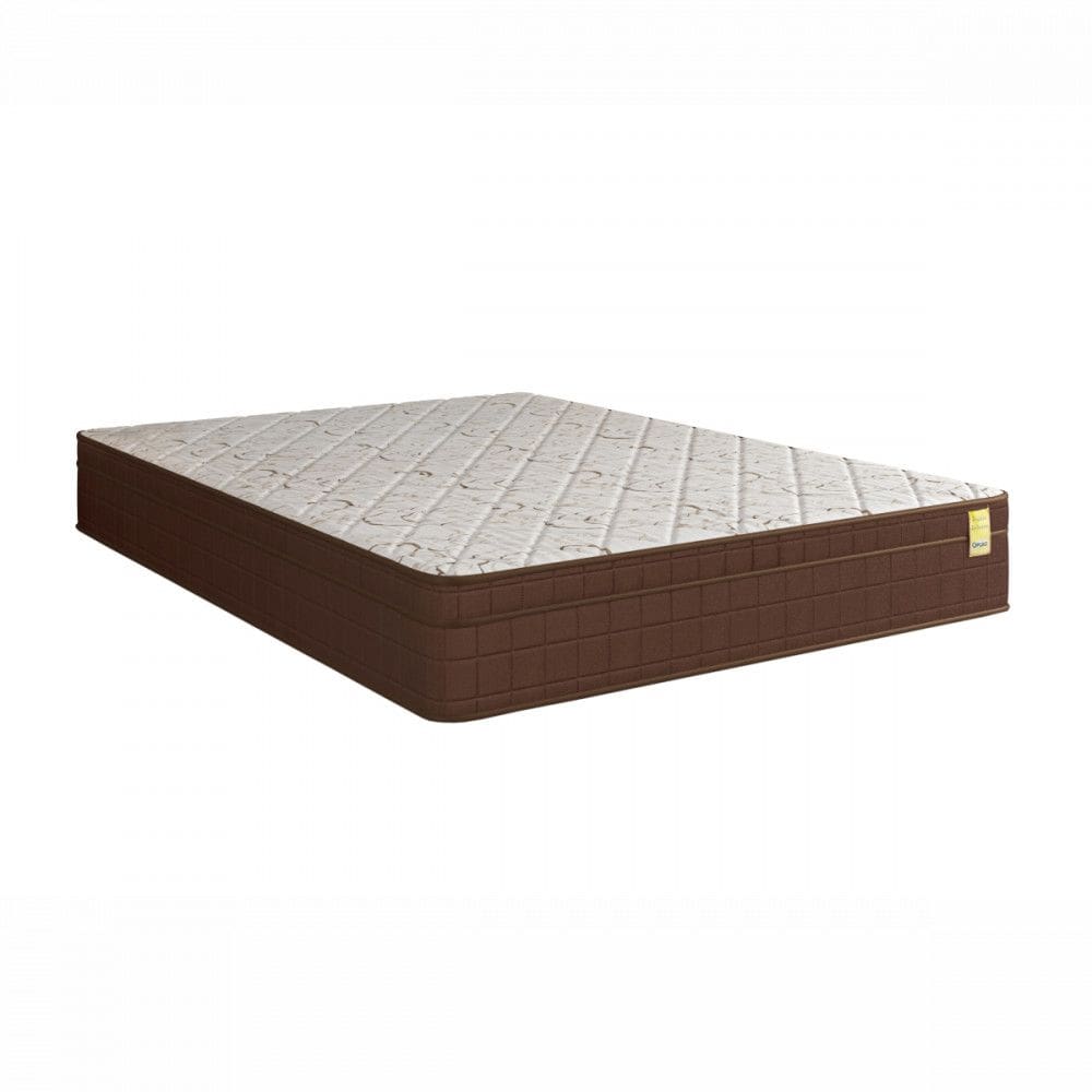 Colchão Casal De Espuma D33 Dreemy Ultra138x188x25cm Marrom Com Branco ApoloSpuma