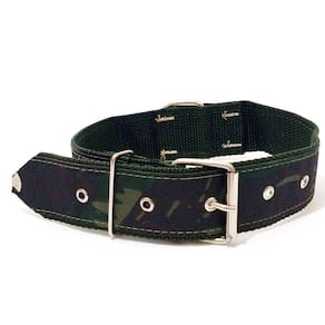 Coleira para cachorro nylon camuflada tam nº. 8 56cm-68cm