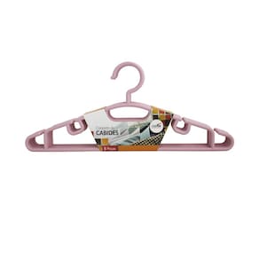 Cabides de Plastico Rosa Casita Kit 150 Unidades Grosso