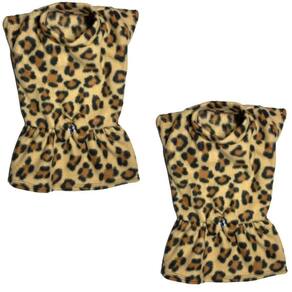 Kit 2 Roupas De Inverno Para Cães E Gatos - Vestido Onça G