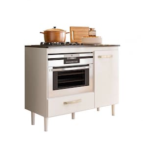 Balcão Para Cooktop 4 E 5 Bocas E Forno Multiuso Nicioli Fit