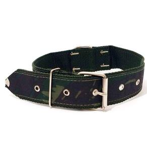Coleira para cachorro nylon camuflada tam nº. 8 56cm-68cm