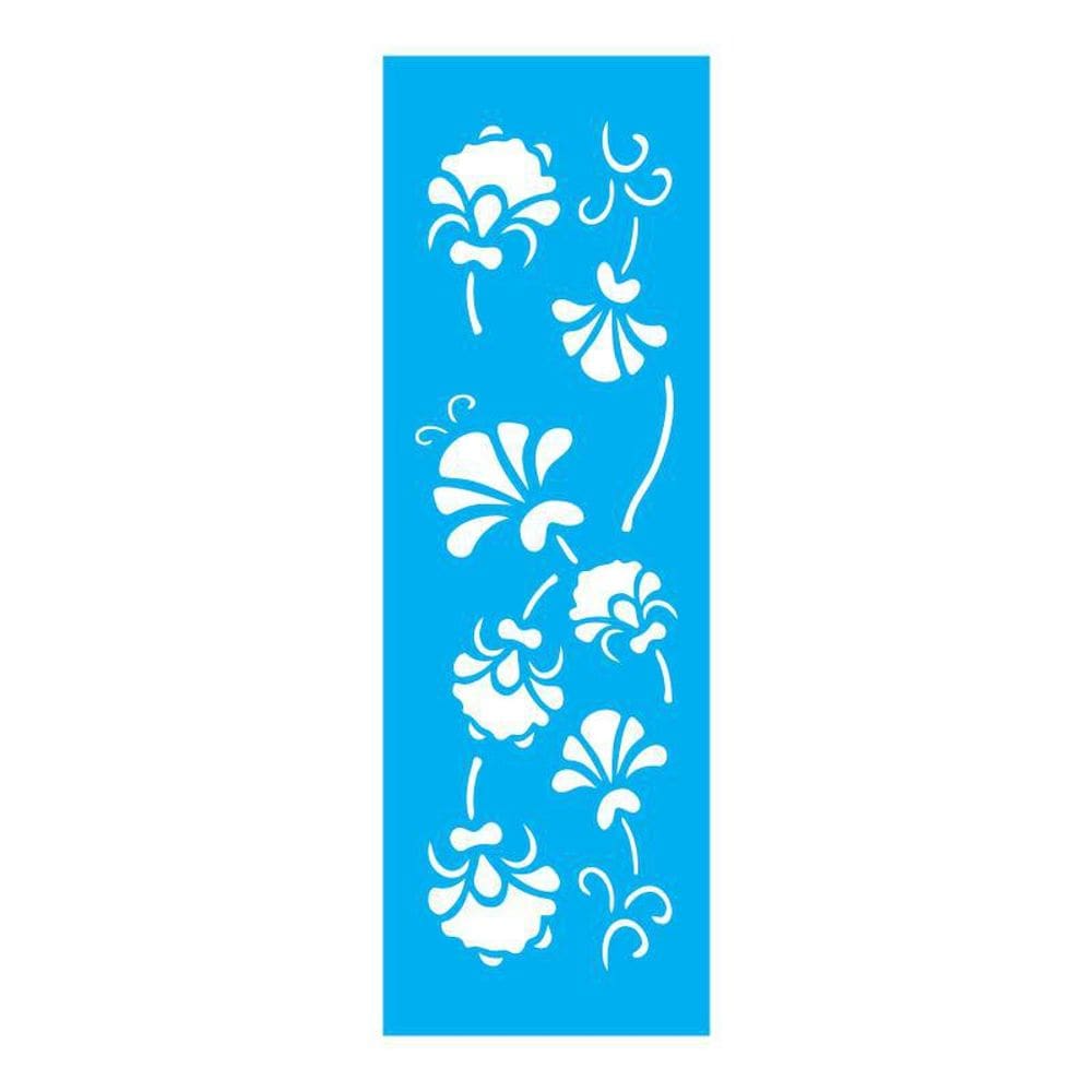 Stencil Tamako Floral - 10X30Cm - Ref 666