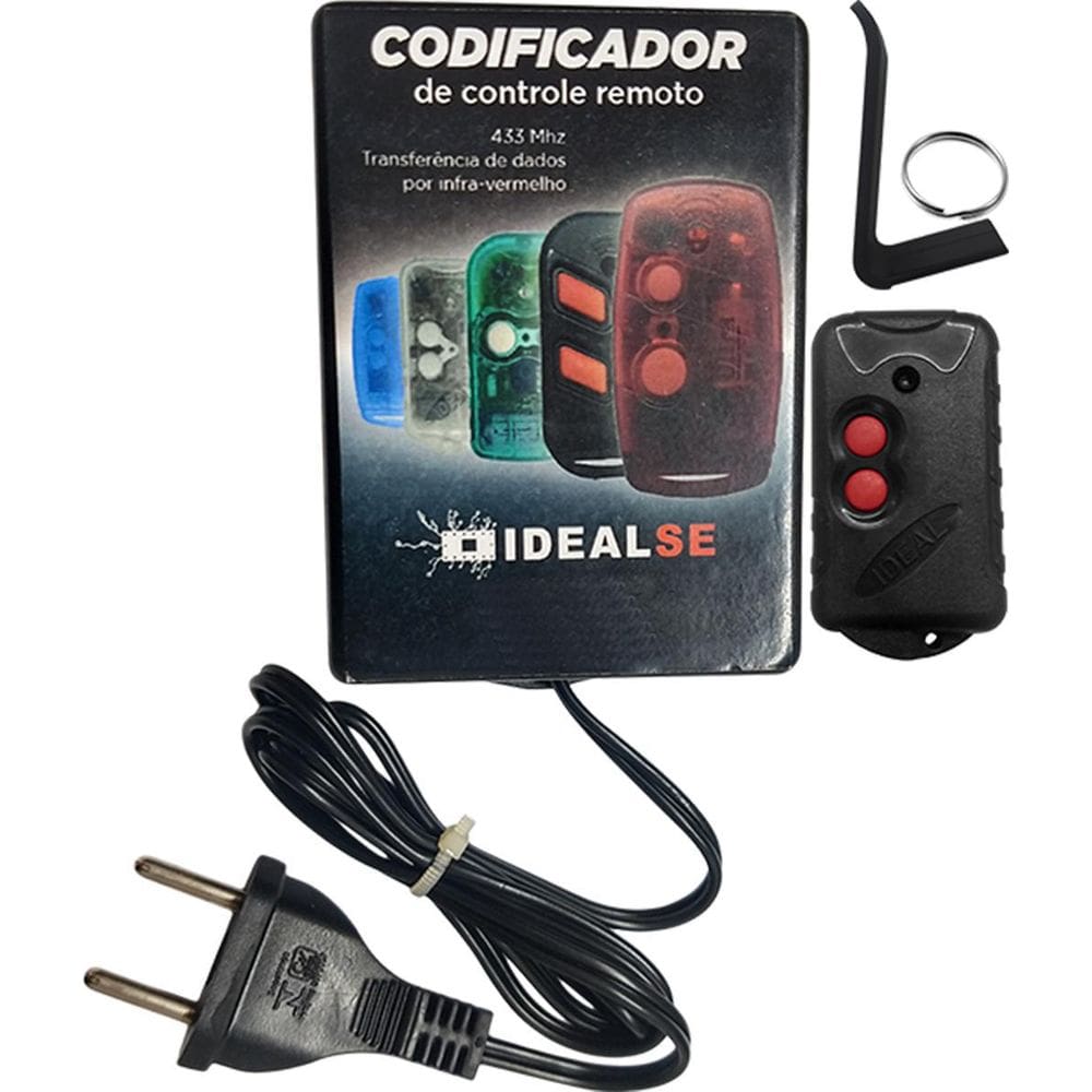 Kit Codificador Idealse A Bateria + 10 Controles Regravável