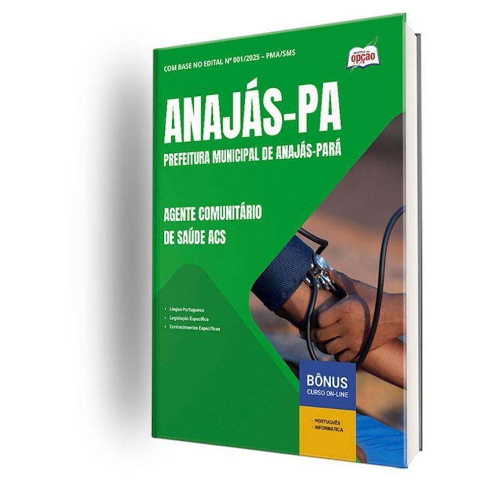 Apostila Prefeitura Anajás Pa 2025 Agente Comunitário Saúde