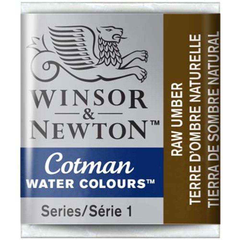 Aquarela Cotman W&N Raw Umber Half Pan 554