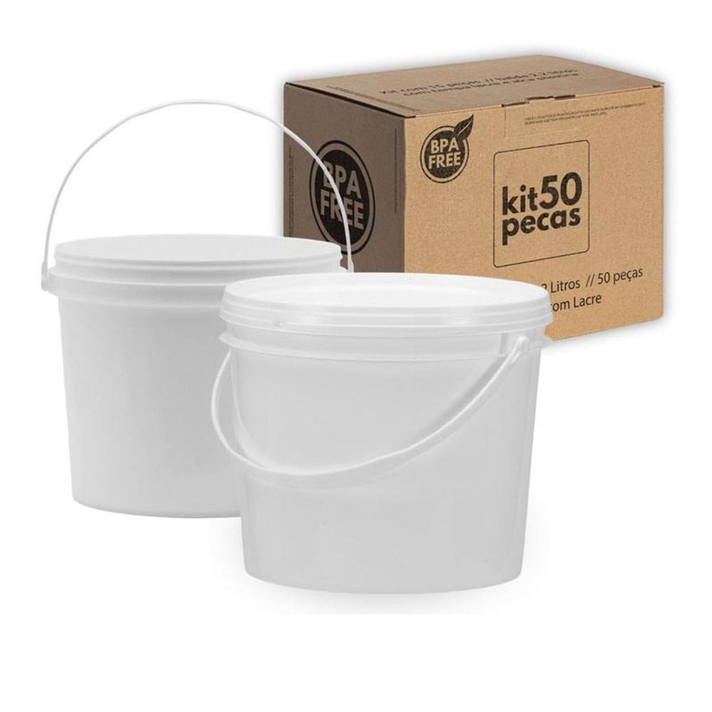 Balde Para Tinta 1.8 Litros 50 Pçs