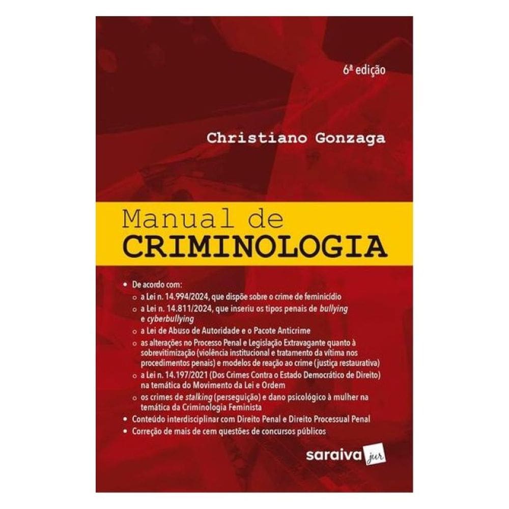 Manual De Criminologia - 6ª Edição 2025