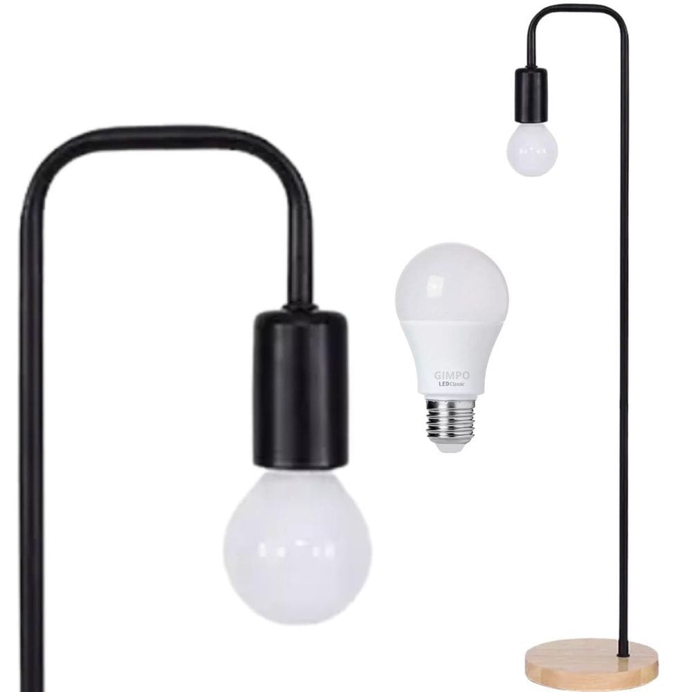 Luminária Piso Coluna 163Cm Pedestal Chão Metal