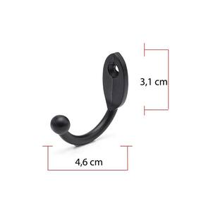 Cabide P/Roupa Cabides Gancho Parede Metal Kit 10 Pcs Barato