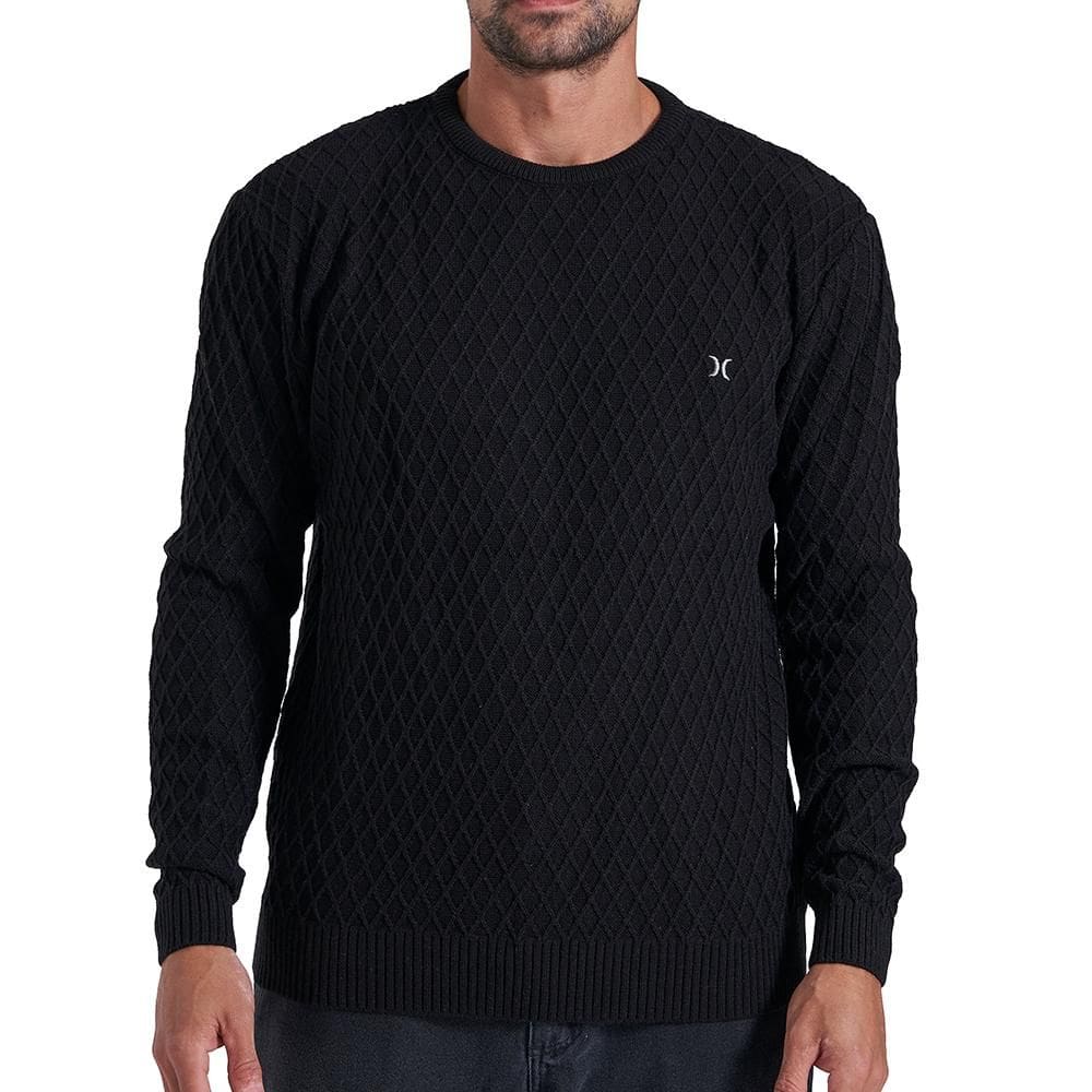 Tricot Hurley Colmeia WT25 Masculina Preto