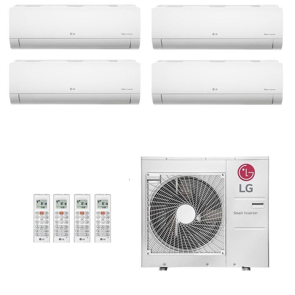 Ar Condicionado Multisplit Quad 54000 Btu(3x12000+18000) Quente/frio - Inverter - LG - 220v - Amnw12gsja0 Amnw18gska0 / A5uw36gfa2