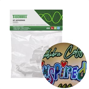 25 Kit Acessórios Fixação A50 P/ Fita Led Neon 12V Taschibra