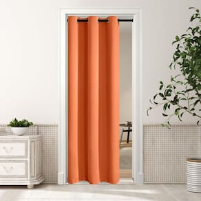 Cortinas de porta MYSKY HOME Burnt Orange Blackout 86x203cm