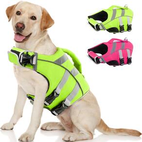 Colete de natação reflexivo Dog Life Jacket Kuoser para raças grandes
