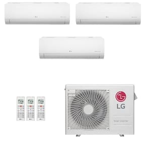 Ar-Condicionado Multi Split Inverter LG 24.000 (2x Evap HW 7.000 + 1x Evap HW 18.000) Quente/Frio 220V