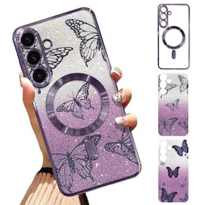 Capa de telefone Illians Fit para Samsung Galaxy S25 Plus roxa