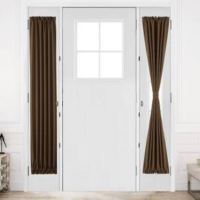 Cortinas de porta francesas DWCN Thermal Blackout 30x180cm Marrons