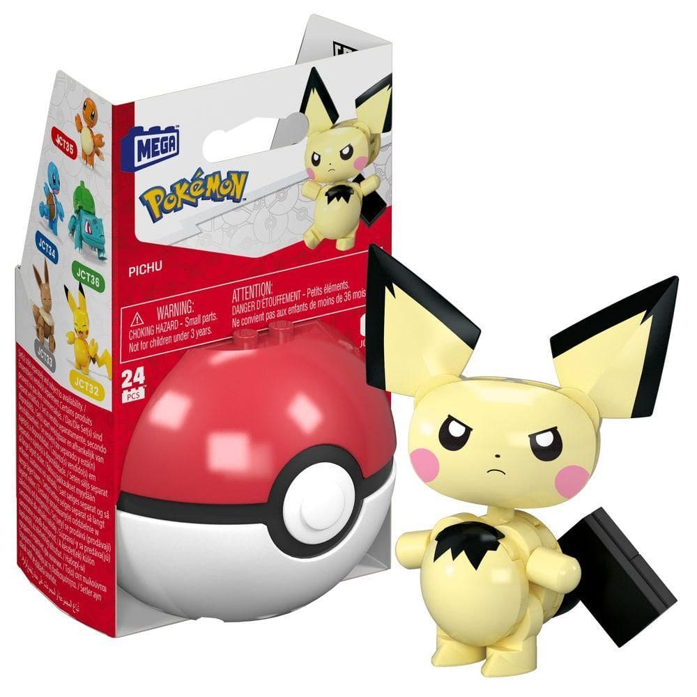 Pokémon Mega Construx Pokébola Pichu - Mattel
