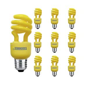 Kit 10 Lâmpadas Eletrônica Taschibra Espiral 26W E27 Colorida 110V Amarela