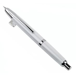 Caneta-tinteiro JINHAO 10 Press Retrátil de Metal Branco Pérola