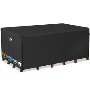 Tampa de mobília de pátio Zettum retangular 76x54x71cm à prova d`água
