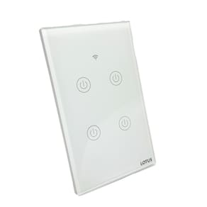 Interruptor Inteligente 4 Botões Wifi 4X2 - Branco 50/1