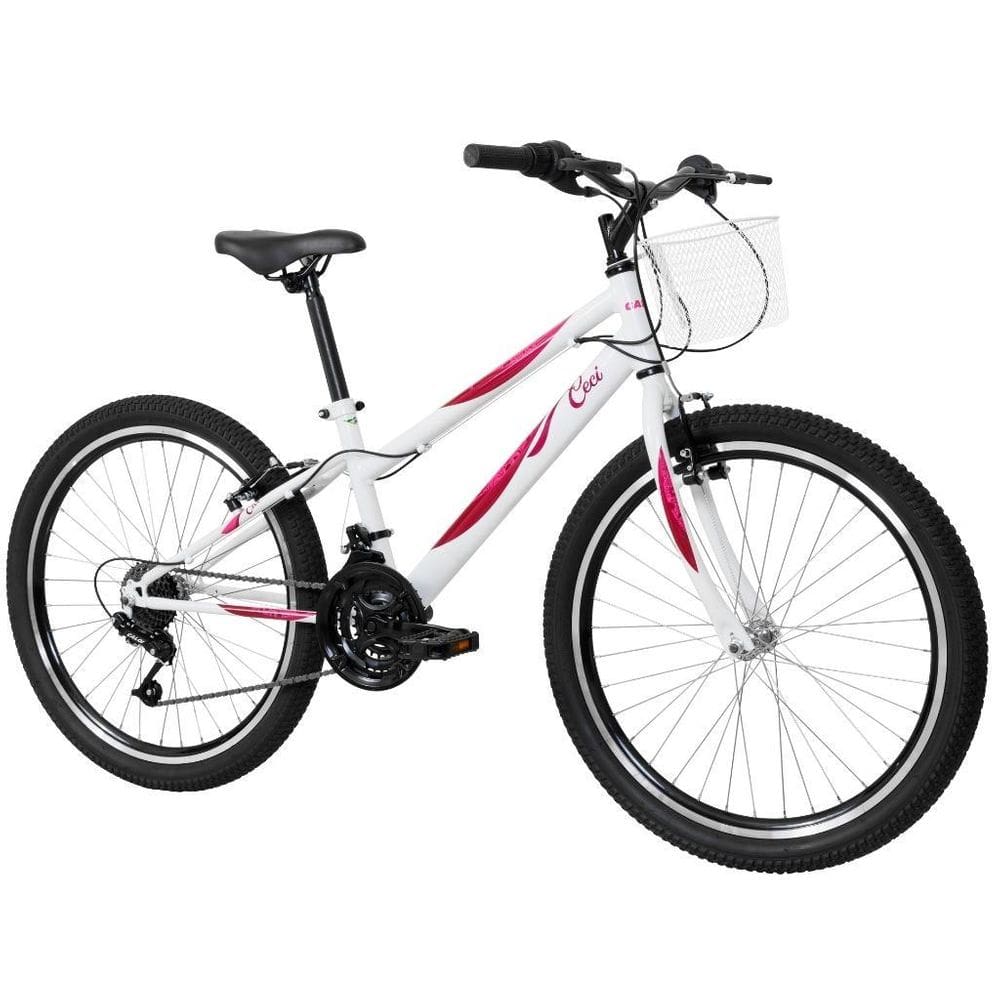 Bicicleta Infantil Caloi Ceci Aro 24 Branco