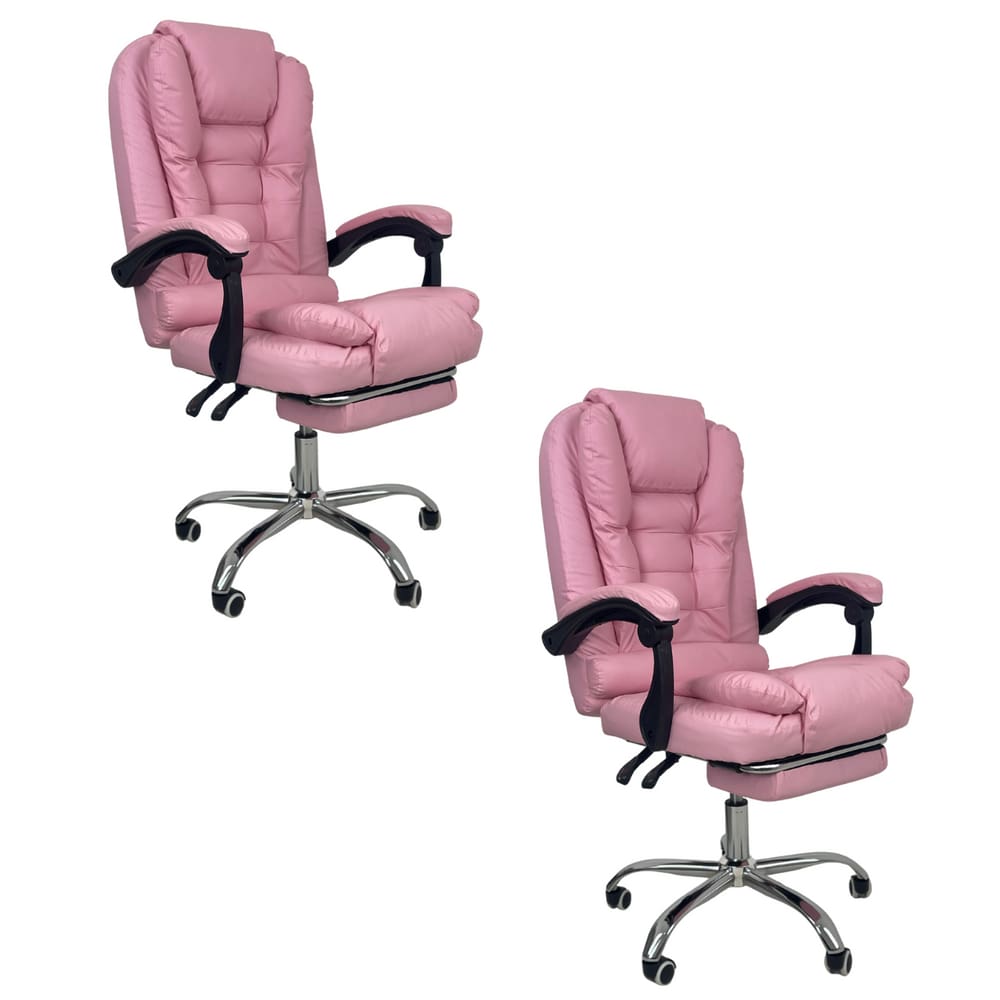 Cadeira de Escritório Presidente Soft Ergonômica Apoio Para Pés