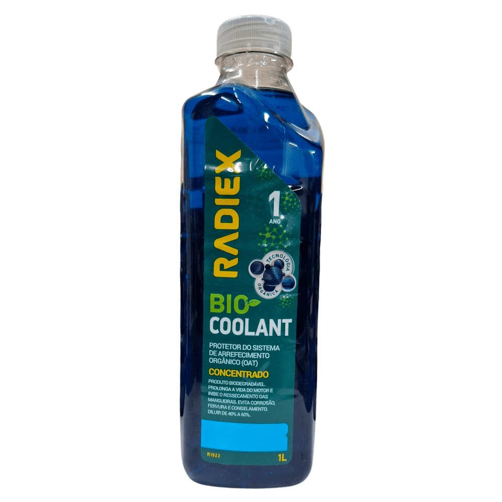 Aditivo para Radiadores e Antifervura Orgânico Radiex Bio Coolant Azul Concentrado
