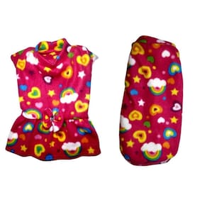 Kit 2 Roupas Para Cães - Vestido E Suéter Gg