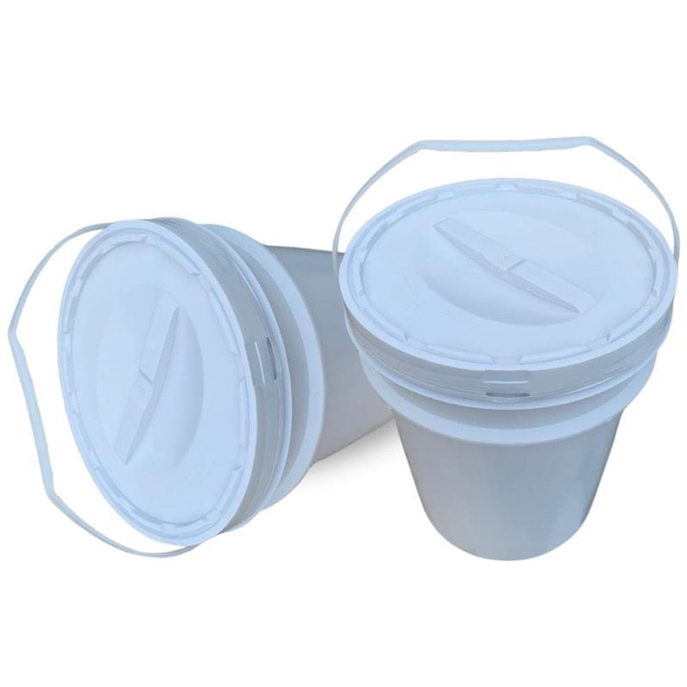 Balde Tampa Rosca Para Sauna Seca - Kit 2 Pçs