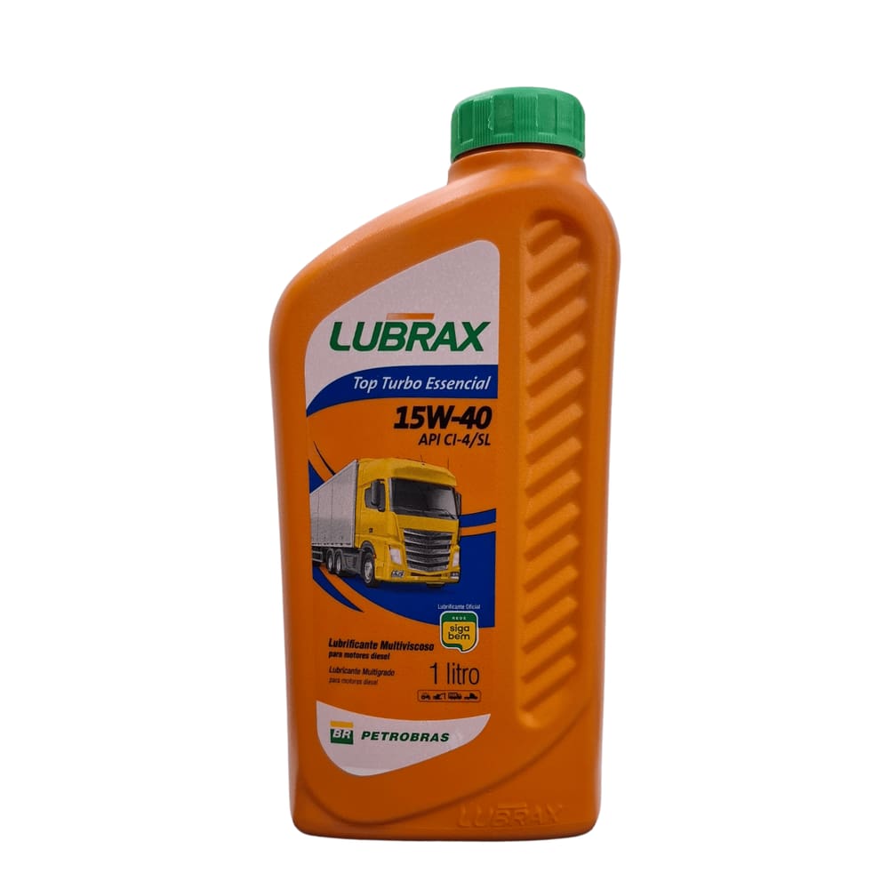 Óleo de Motor Para Diesel Lubrax 15w-40 Top Turbo Essencial Mineral 1L