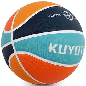 Basquete KUYOTQ tamanho 5 para crianças/jovens 27,5 cm, cor vibrante