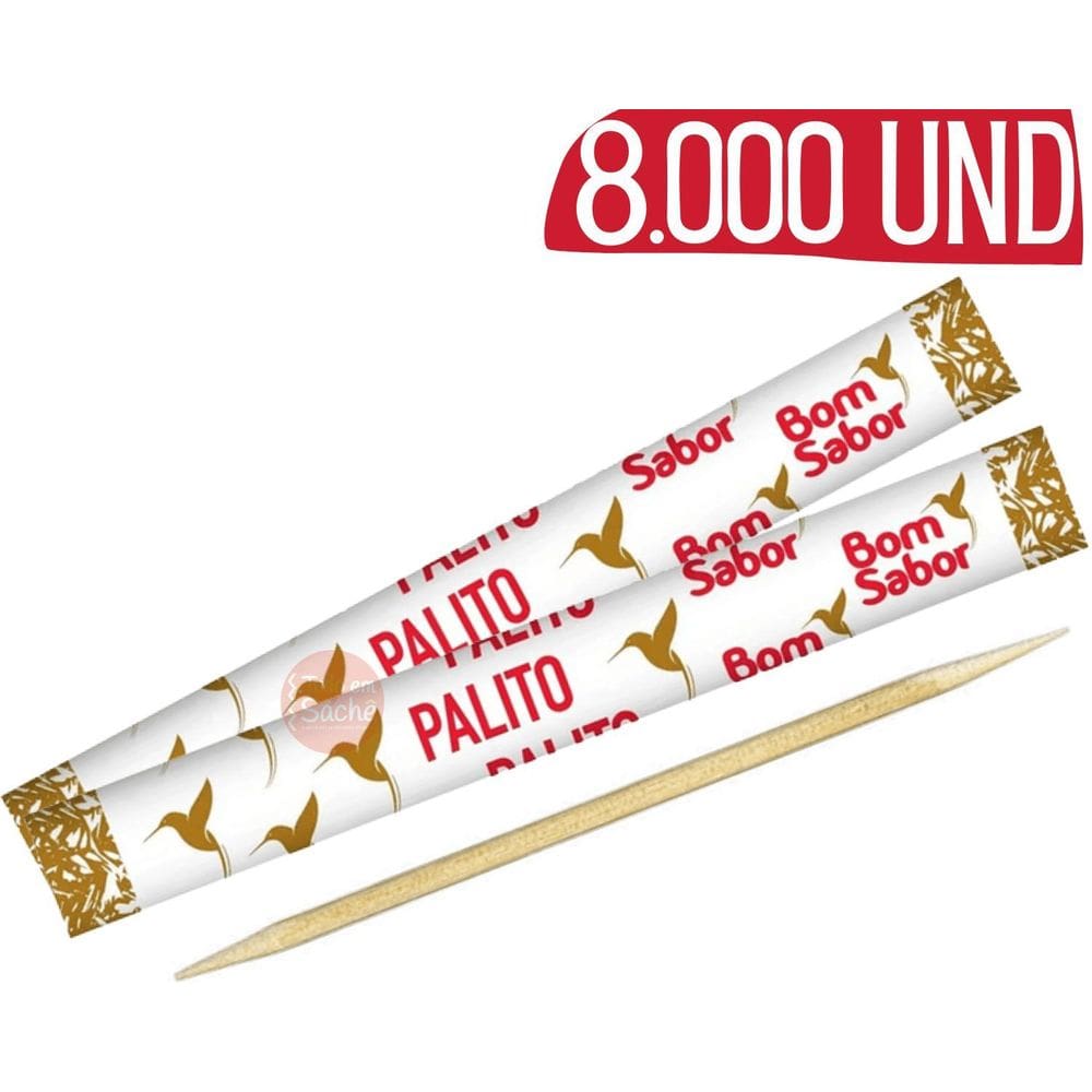 Palito De Dente Em Sache Bom Sabor Descartavel 8000 Un