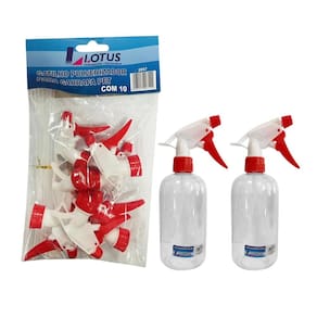 Kit 2 Pulverizador 500Ml + 10 Gatilhos Lotus