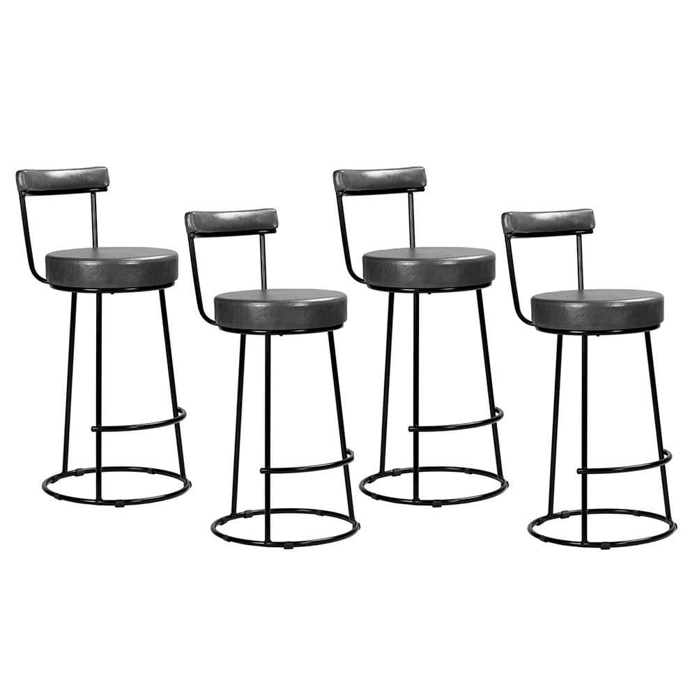 Kit 4 Banquetas Miami 96cm Couríssimo - Salaone