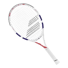 Raquete De Tênis Babolat Drive Junior 24 Branca e Azul