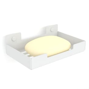 Porta Sabonete Para Banheiro Saboneteira Parede Branco Elg