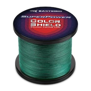 Linha de pesca KastKing Superpower ColorShield Moss Green 8LB