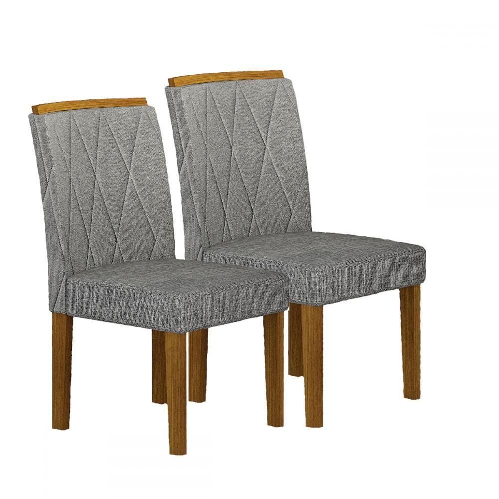 Kit 04 Cadeiras Sala De Jantar Lorena Madeira Moveis Leifer