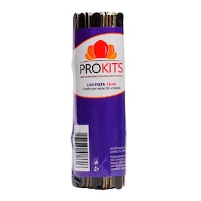 Lixa De Unha Preta 16Cm Com 100Un Prokits Ref 300