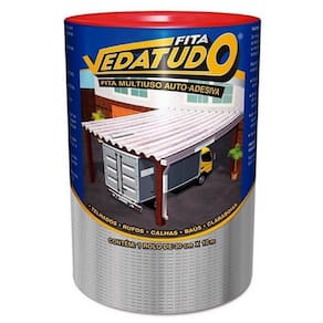 Fita Adesiva Aluminizada DRYKO 30CM X 10M Rolo Vedatudo