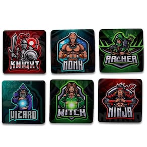 Kit 6 Porta Copos Nerd Classes Personagens Rpg Decoração