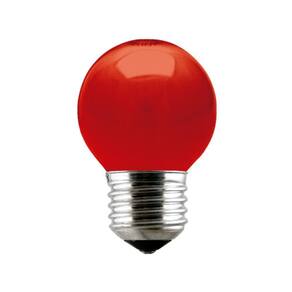 Lâmpada Incandescente Taschibra Bolinha 15W 220V Vermelha