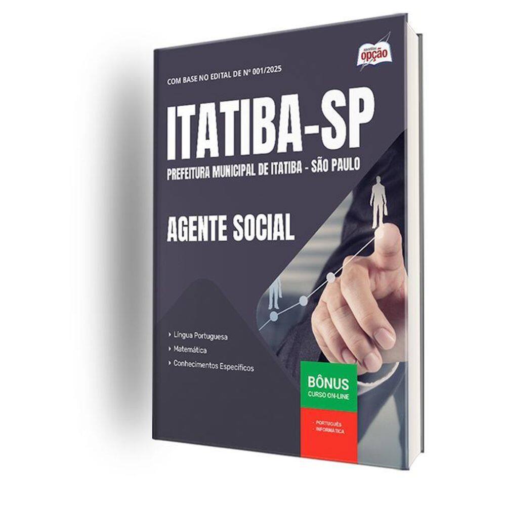 Apostila Prefeitura De Itatiba Sp 2025 - Agente Social