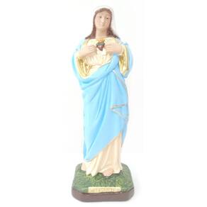 Imagem Imaculado Coração De Maria Gesso 30 Cm